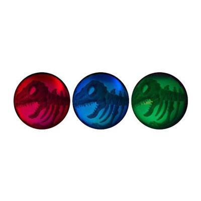 Johntoy Dino stuiterbal met licht Ø8cm