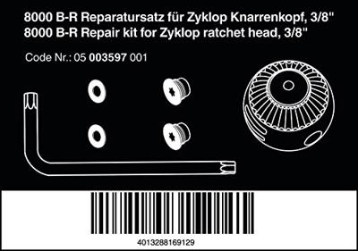 8000 B-R REPARASET ZYKLOP 3/8&apos;