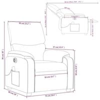 Massagestoel verstelbaar elektrisch kunstleer crèmekleurig - thumbnail