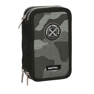 Schooletui met Accessoires Safta Stone Zwart 12.5 x 19.5 x 5.5 cm 36 Onderdelen Schooletui met Accessoires Safta Stone Zwart 12.5 x 19.5 x 5.5 cm 36 Onderdelen