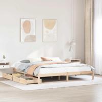 Bedframe zonder matras massief grenenhout 180x200 cm - thumbnail