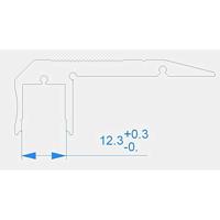 Deko Light 970520 AL-02-10 Traptredeprofiel Aluminium (b x h x d) 61 x 20.50 x 1000 mm 1 m - thumbnail
