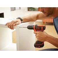 BLACK+DECKER BDCDD12 10.8V 1.5Ah Schroefboormachine | 1x 10.8V 1.5Ah accu + 200 mA lader - BDCDD12-QW - thumbnail