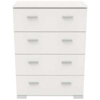 Ladekast Timo 4 lades - wit - 106,3x76,5x39,8 cm - Leen Bakker - thumbnail