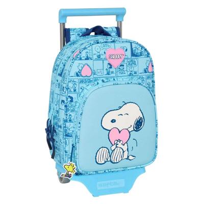 Schoolrugzak met Wielen Snoopy Love Blauw 26 x 11 x 67 cm 26 x 34 x 11 cm Schoolrugzak met Wielen Snoopy Love Blauw 26 x 11 x 67 cm 26 x 34 x 11 cm