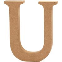 Creativ Company Letter, u, h: 13 cm, dikte 2 cm, 1 stuk - thumbnail
