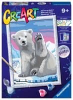 Ravensburger CreArt Schilderen op nummer geweldige ijsbeer - thumbnail