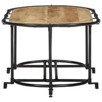 Salontafel 110x55x40 cm massief ruw mangohout - thumbnail