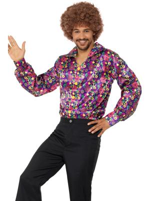 Jaren 60 hippie blouse man