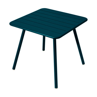 Fermob Luxembourg tuintafel vierpoot 80x80 cm Acapulco Blue