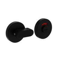 Intersteel WC slot comfortknop rond verdekt RVS mat zwart - thumbnail