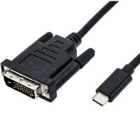 ROLINE USB type C - DVI adapterkabel, M/M, 2 m - thumbnail