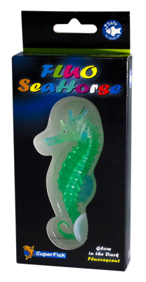 Superfish Fluo Seahorse Groen - Fluorescerend Aquarium Decor van Hoge Kwaliteit