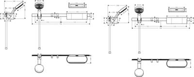 Hansgrohe Bundelset Handdouche WallStoris Glijstang en Opbergset Mat Wit - thumbnail