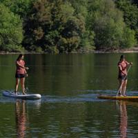 Opblaasbaar SUP-board met Accessoires Kohala Arrow 1 Geel (310 x 81 x 15 cm) - thumbnail