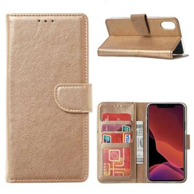 Huawei P40 Pro | Flip Cover | Goud met Pasjeshouder Huawei P40 Pro | Flip Cover | Goud met Pasjeshouder