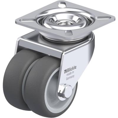 Blickle LDA-PATH 50G Dubbel zwenkwiel Wieldiameter: 50 mm Draagvermogen (max.): 80 kg 1 stuk(s)