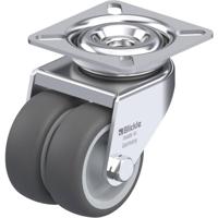 Blickle LDA-PATH 50G Dubbel zwenkwiel Wieldiameter: 50 mm Draagvermogen (max.): 80 kg 1 stuk(s) - thumbnail