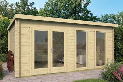 Blokhut Annabel 500x400 cm Blokhut Annabel 500x400 cm