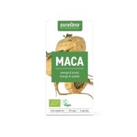 Purasana Maca vegan bio 120 Vegetarische capsules - thumbnail