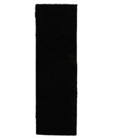 Tapeso Hoogpolige loper shaggy Trend effen - zwart - 80x250 cm - thumbnail