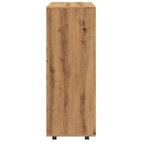 Kledingkast 80x40x110 cm bewerkt hout artisanaal eikenkleur - thumbnail