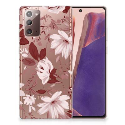 Smartphone hoesje Samsung Note 20 Watercolor Flowers