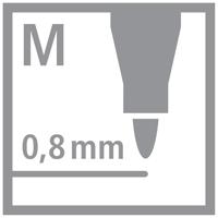 STABILO dr!ver fineliner, medium punt, geassorteerde kleuren, blister van 4 stuks - thumbnail