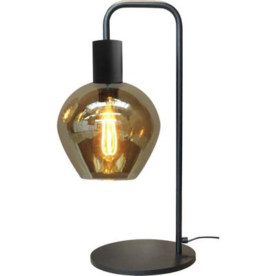 Masterlight Zwarte tafellampBounty met blackline glas - 4472-05-05-3