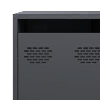 Dressoir 135x39x103,5 cm koudgewalst staal antracietkleurig - thumbnail