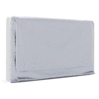 Haardhoutrek met regenhoes 250x25x150 cm gegalvaniseerd staal - thumbnail