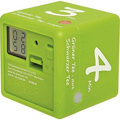 TFA Dostmann Tee-Timer Cube Timer Groen Digitaal TFA Dostmann Tee-Timer Cube Timer Groen Digitaal