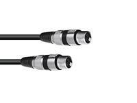 Omnitronic 3022075C XLR Adapterkabel [1x XLR-bus 3-polig - 1x XLR-bus 3-polig] 0.15 m Zwart - thumbnail