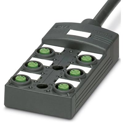 Phoenix Contact SACB-6/12-10,0PUR SCO P 1452495 Passieve sensor/actorbox M12-verdeler met kunststof schroefdraad 1 stuk(s) Piece Phoenix Contact SACB-6/12-10,0PUR SCO P 1452495 Passieve sensor/actorbox M12-verdeler met kunststof schroefdraad 1 stuk(s) Piece