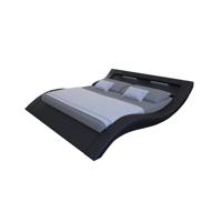 Bed Dario Zwart 200x200cm - thumbnail