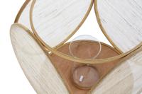 Lantaarn DKD Home Decor Kristal Natuurlijk Bruin Bamboe Orientaals 42 x 42 x 55 cm - thumbnail