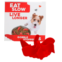 Eat Slow Live Longer Gobble Stopper Rood S - thumbnail