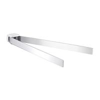 Dubbele Handdoekhouder Sapho Pirenei Draaibaar 35.9 cm Chroom - thumbnail