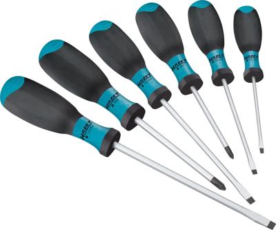 Hazet 810SPC/6 Schroevendraaierset Werkplaats 6-delig Plat, Kruiskop Phillips