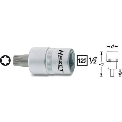 HAZET dopsleutelbit "992" screwdr.one. 1/2" 5.52mm torx