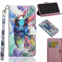 3D-schilderij patroon gekleurde tekening horizontale Flip TPU + PU lederen draagtas met houder & kaartsleuven & portemonnee voor Google pixel 3a XL (a - thumbnail