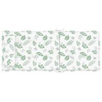 VidaXL Stoelkussens 6 st hoge rug bladpatroon oxford stof - thumbnail