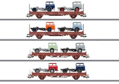 Märklin 46406 H0 4-delige set rongenwagens KS 3300/KS 3301 van de DR Märklin 46406 H0 4-delige set rongenwagens KS 3300/KS 3301 van de DR