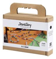 Creativ Company Mini hobbyset sieraden, halskettingen en armbanden, halloween kleuren, 1 doos - thumbnail