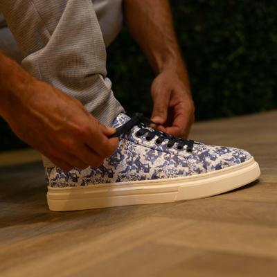 Azure Bird Garden Sneakers Lureaux - Handgemaakte Nette Schoenen Voor Heren Azure Bird Garden Sneakers Lureaux - Handgemaakte Nette Schoenen Voor Heren