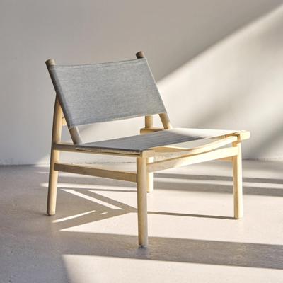 Nohr Fauteuil 'Sheyna' Mangohout, kleur Naturel/Grijs