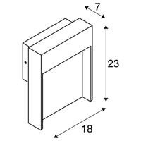 SLV Landelijke muurlampFlatt Sensor met bewegingssensor - 1002955 - thumbnail
