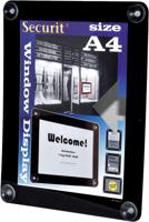 Securit vitrine posterframe A4, zwart - thumbnail