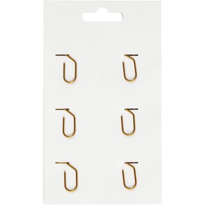 Creativ Company Clips, hart, afm 30x20 mm, goud, 6 stuk/ 1 doos