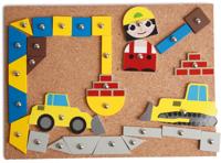 Lena kinderspel Hamertje Tik kurk/hout/metaal 64-delig - thumbnail